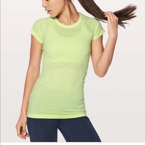 NWT swiftly tech short sleeve, size 6, clear mint